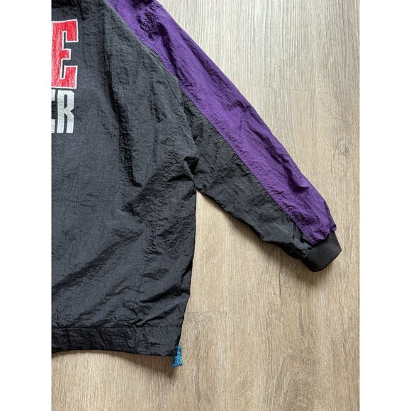 Vintage 90s Nike Swoosh Grey Tag Soccer Windbreaker Jacket Sports Hood - Picture 8 of 16